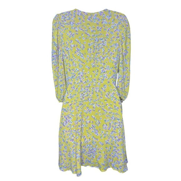 Nicholas Lydia Mini Dress In Yellow Floral NWT Size 2 - Picture 7 of 11